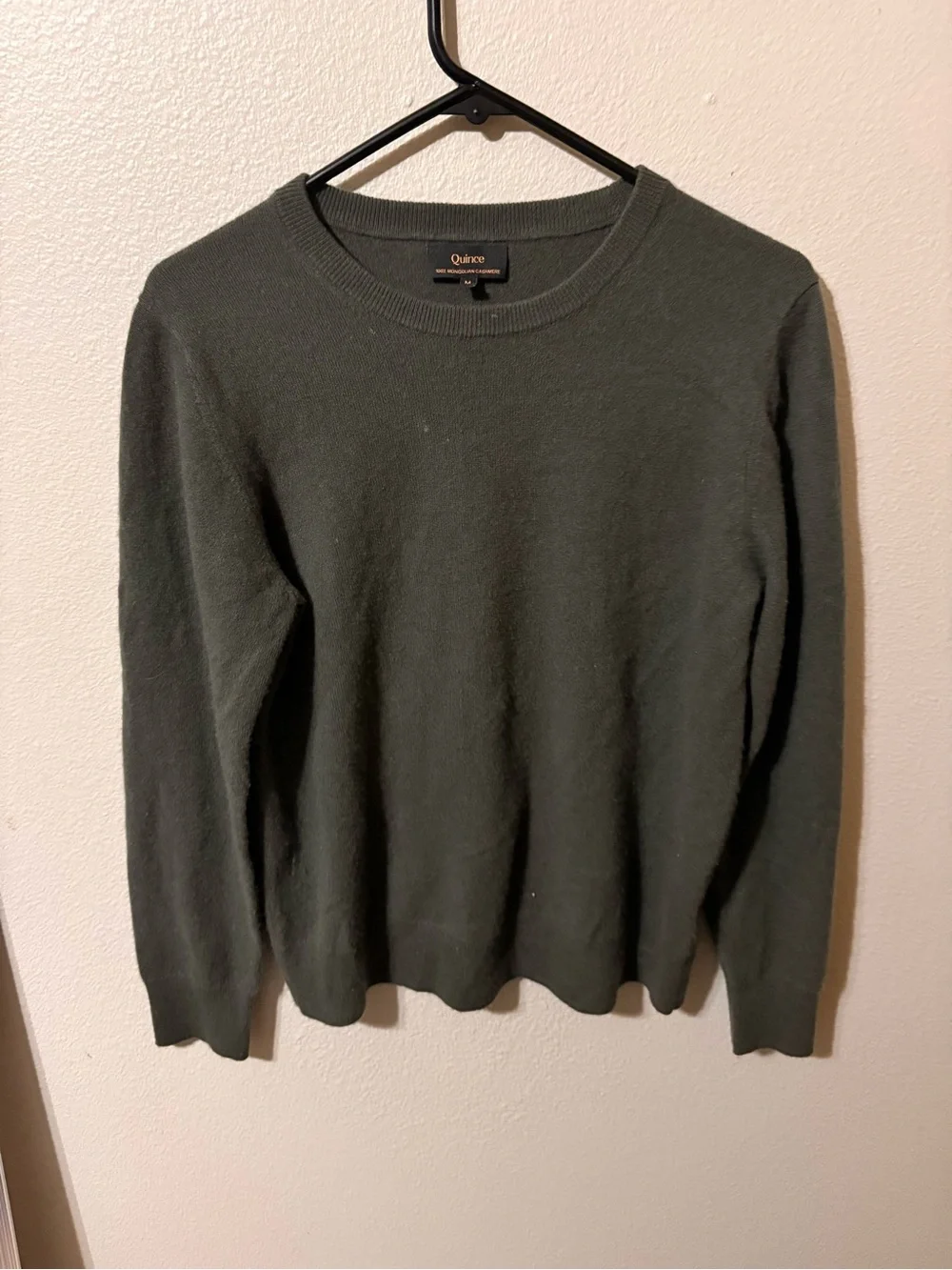 Quince men’s Dark Forest Green Crewneck Sweater